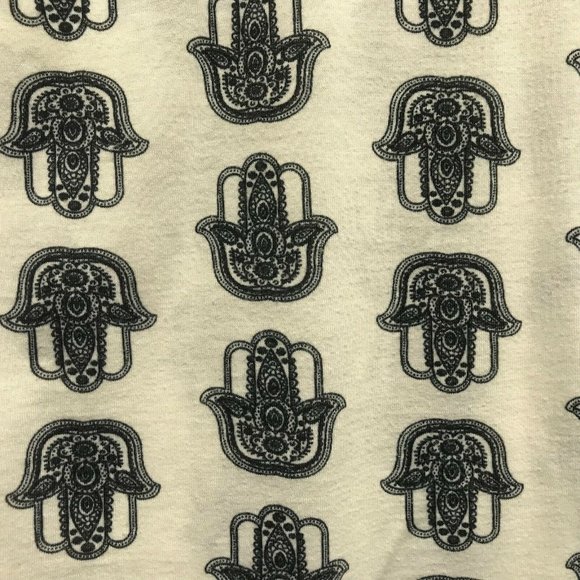 Atmosphere Tank Size 12 White Black Hamsa Palm - Picture 4 of 6